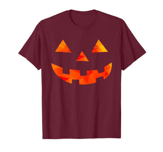 Pumpkin Face Halloween Costume T-Shirt Orange Glow