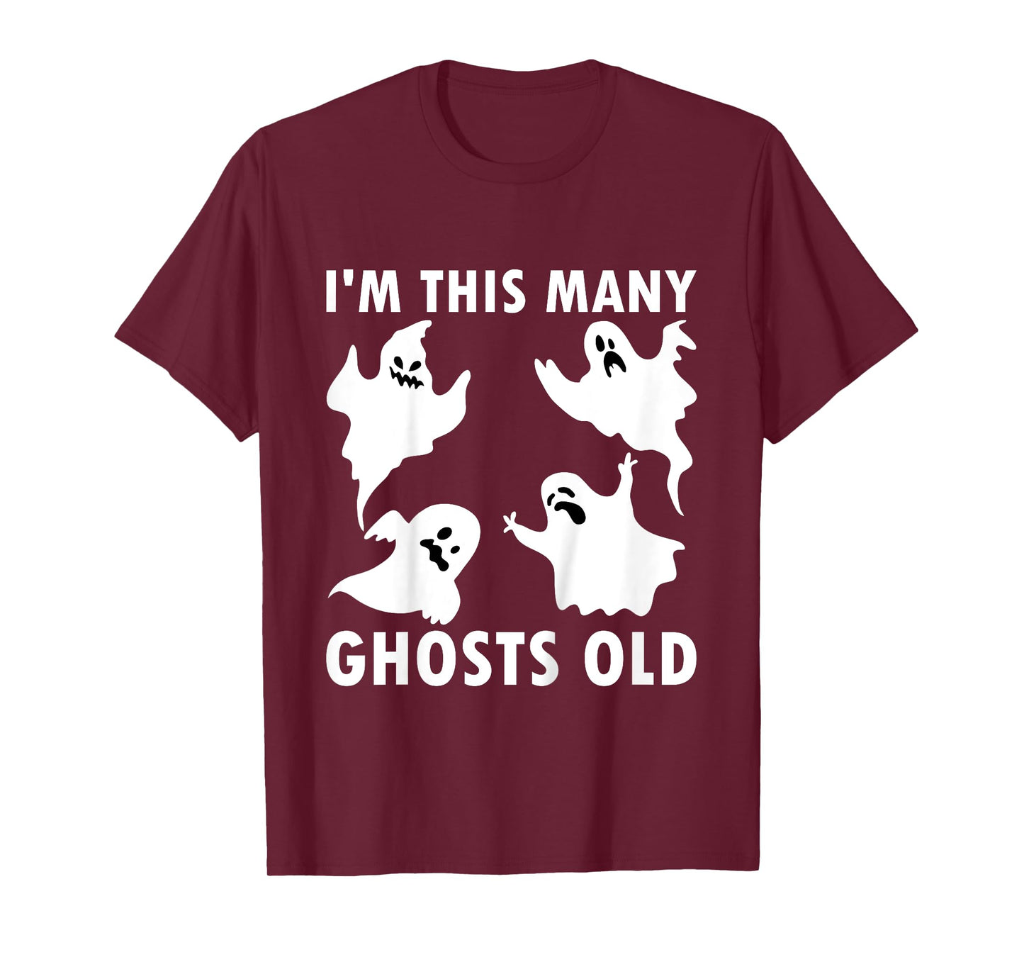 Kids 4 Year Old Boy Ghost Old 4th Birthday Kids T-Shirt