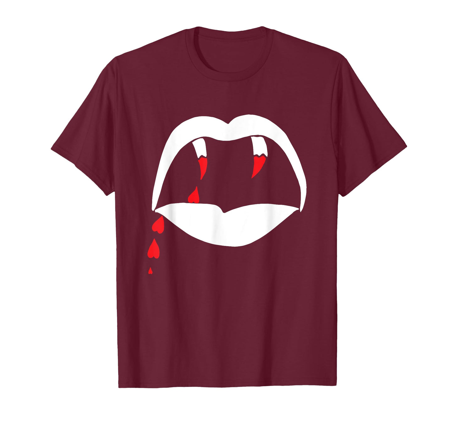 Vampire Lips & Teeth with Love Blood T-shirt