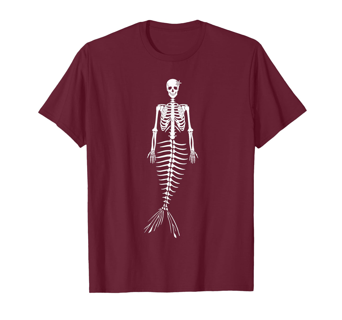 Halloween Skeletal Mermaid Skeleton Gothic Men Women Kids T-Shirt