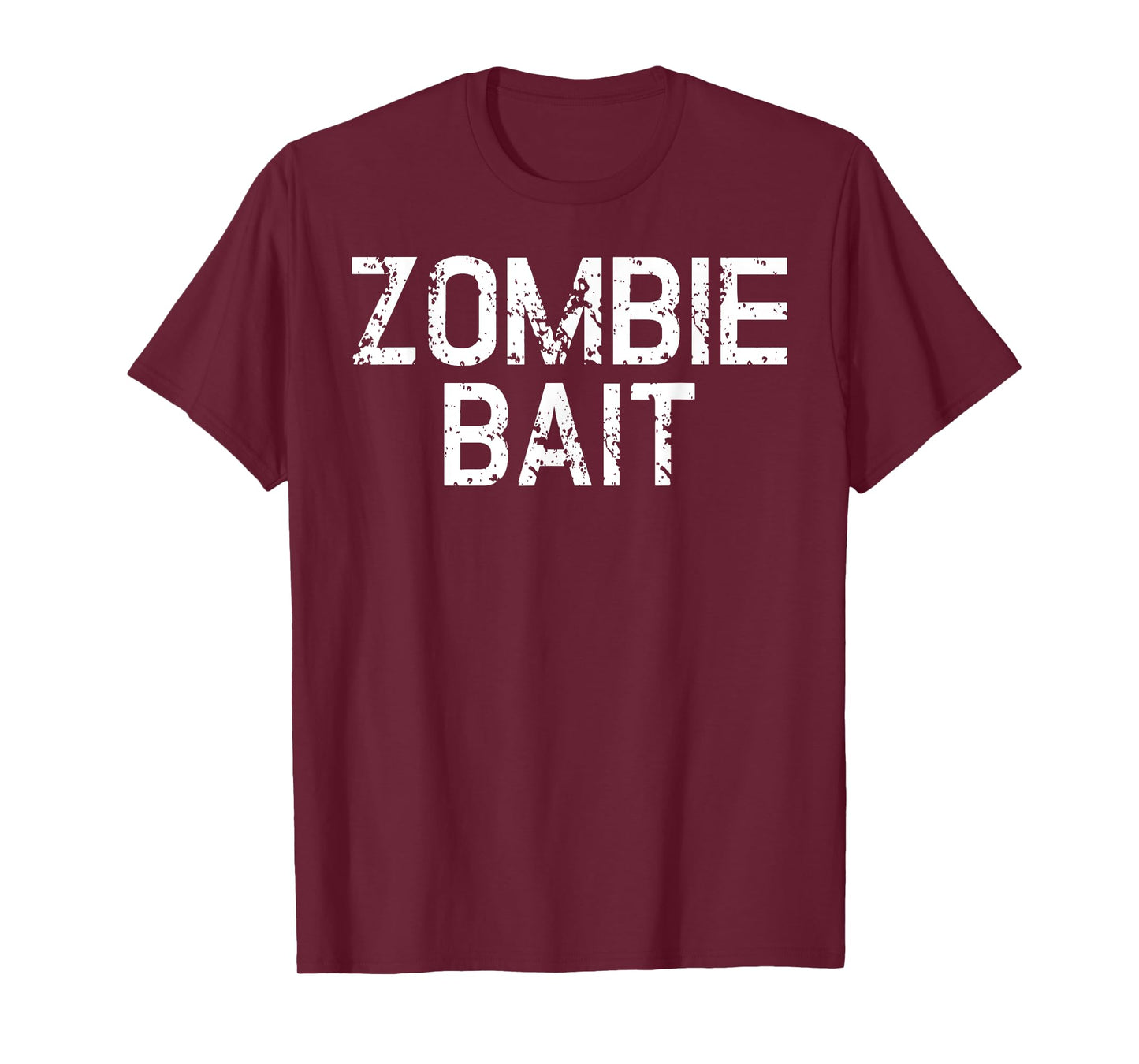 Funny Scary Simple Zombie Bait Hunter Halloween Costume T-Shirt