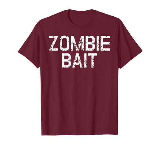 Funny Scary Simple Zombie Bait Hunter Halloween Costume T-Shirt