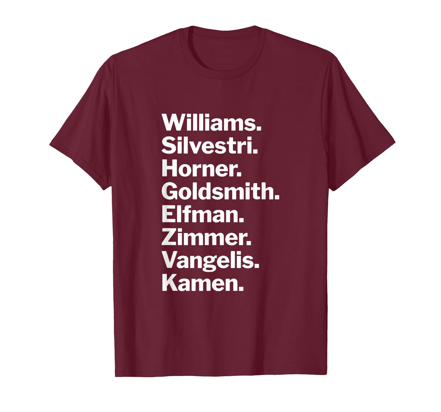 Gen X Film Composer Tribute – Minimalist Music Design T-Shirt