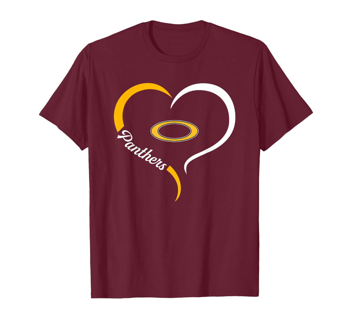 Klein Oak Panthers Logo Half Heart Slogan HS T-Shirt