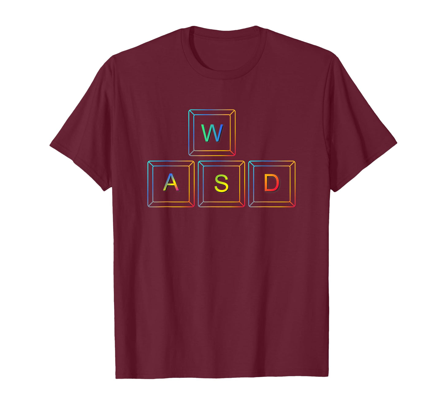 WASD RGB PC Gaming Gift Shirt for Computer Gamers T-Shirt