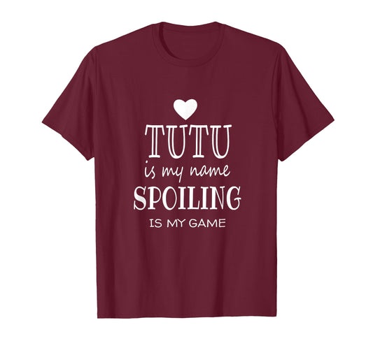 Tutu Is My Name Funny Tutu graphic Gifts for Tutu Grandma T-Shirt