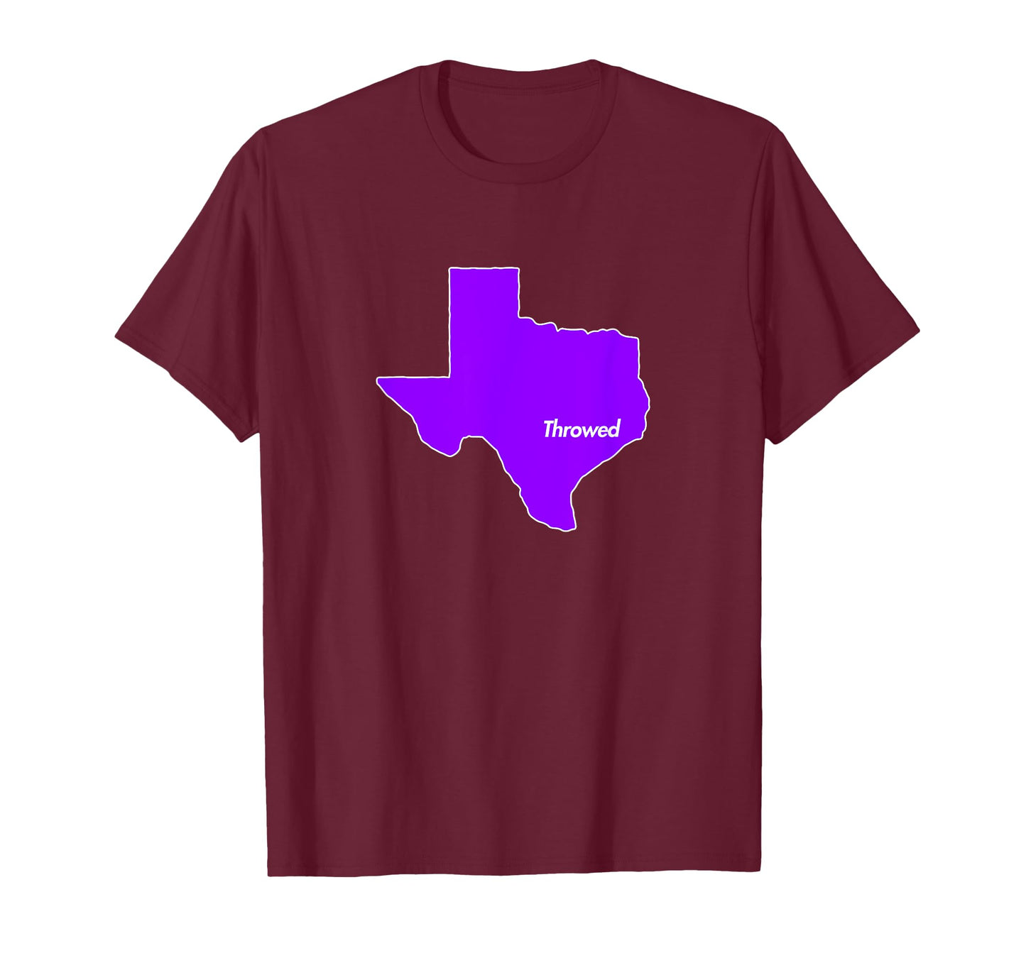 Throwed Houston Purple Texas State TX Lean Screw Chopped T-Shirt