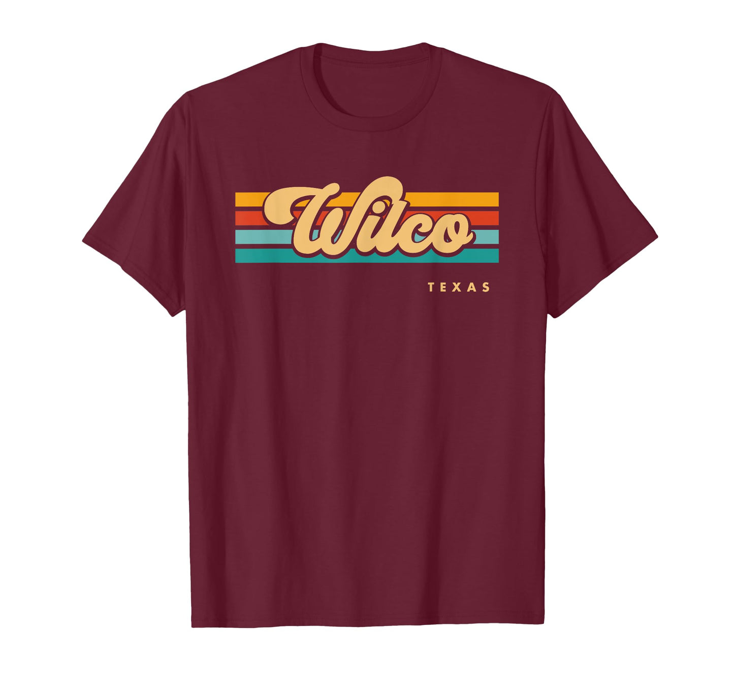 Vintage Sunset Stripes Wilco, Texas T-Shirt
