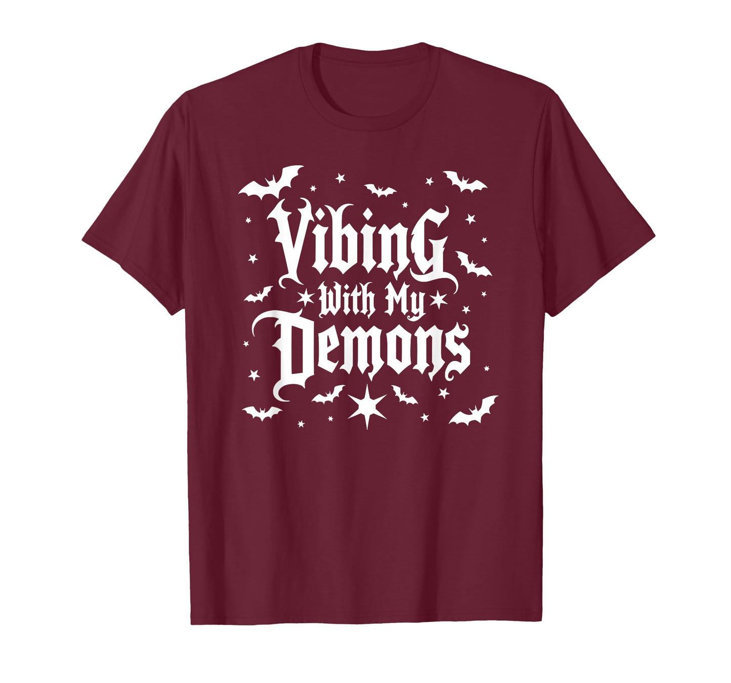 Vibing with My Demons Shirt | Dark Humor Goth Tee T-Shirt