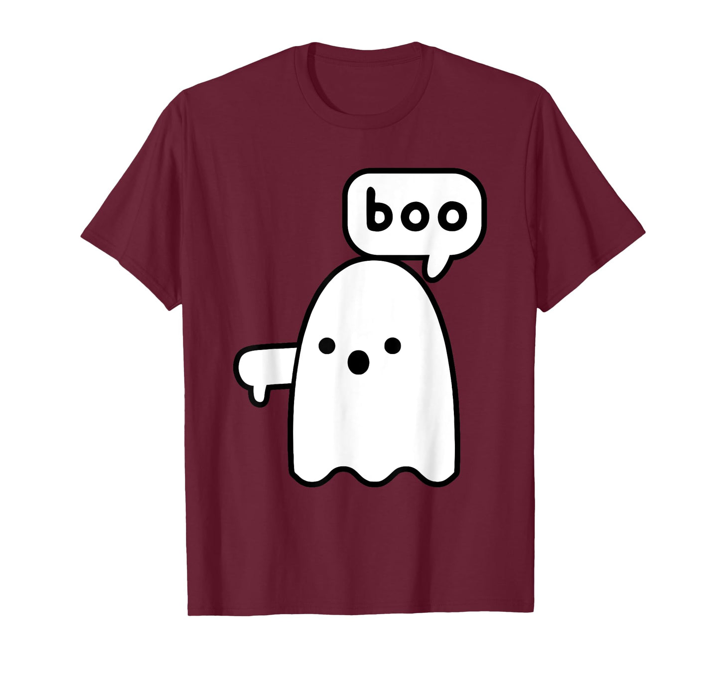 Thumbs Down Ghost Screaming Boo Disapproval Ghost halloween T-Shirt