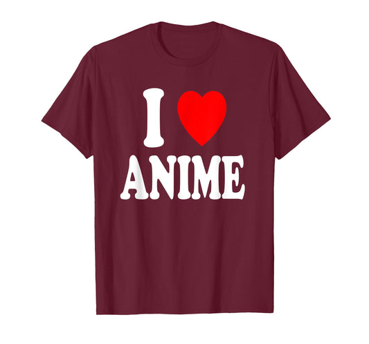 I Heart (Love) Anime Cartoon Japanese Animation T-Shirt