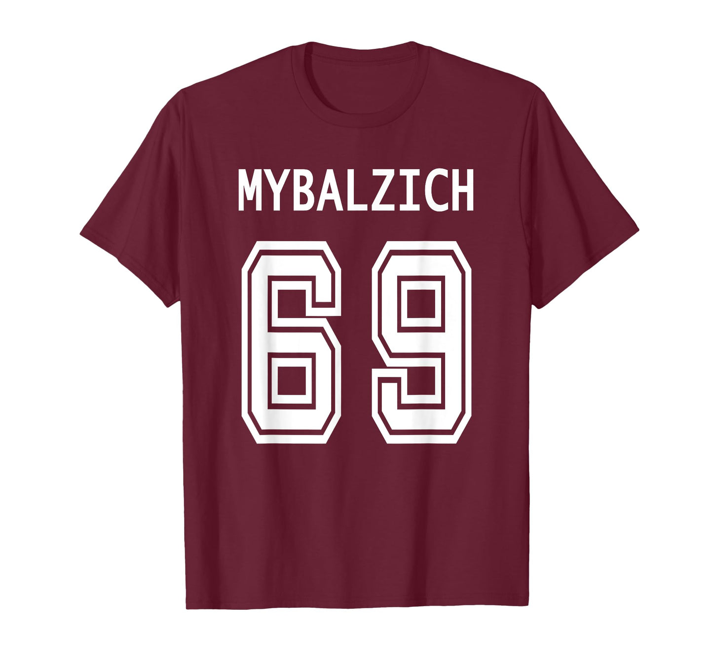Sports Player Mybalzich 69 Funny Adult T-Shirt