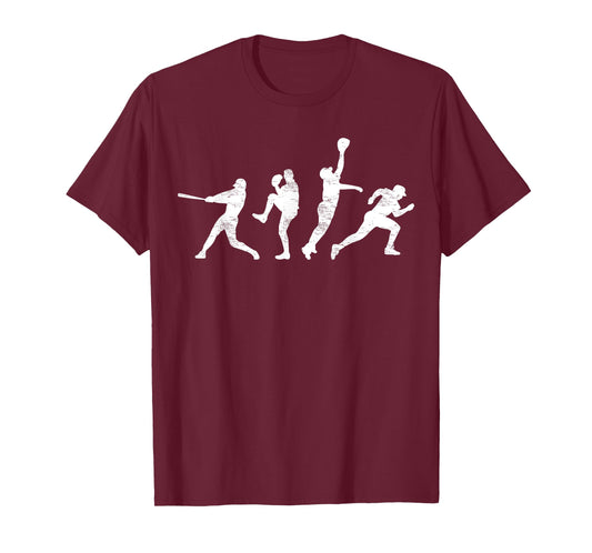 Baseball Vintage | Retro Catcher Pitcher Batter Tee T-Shirt