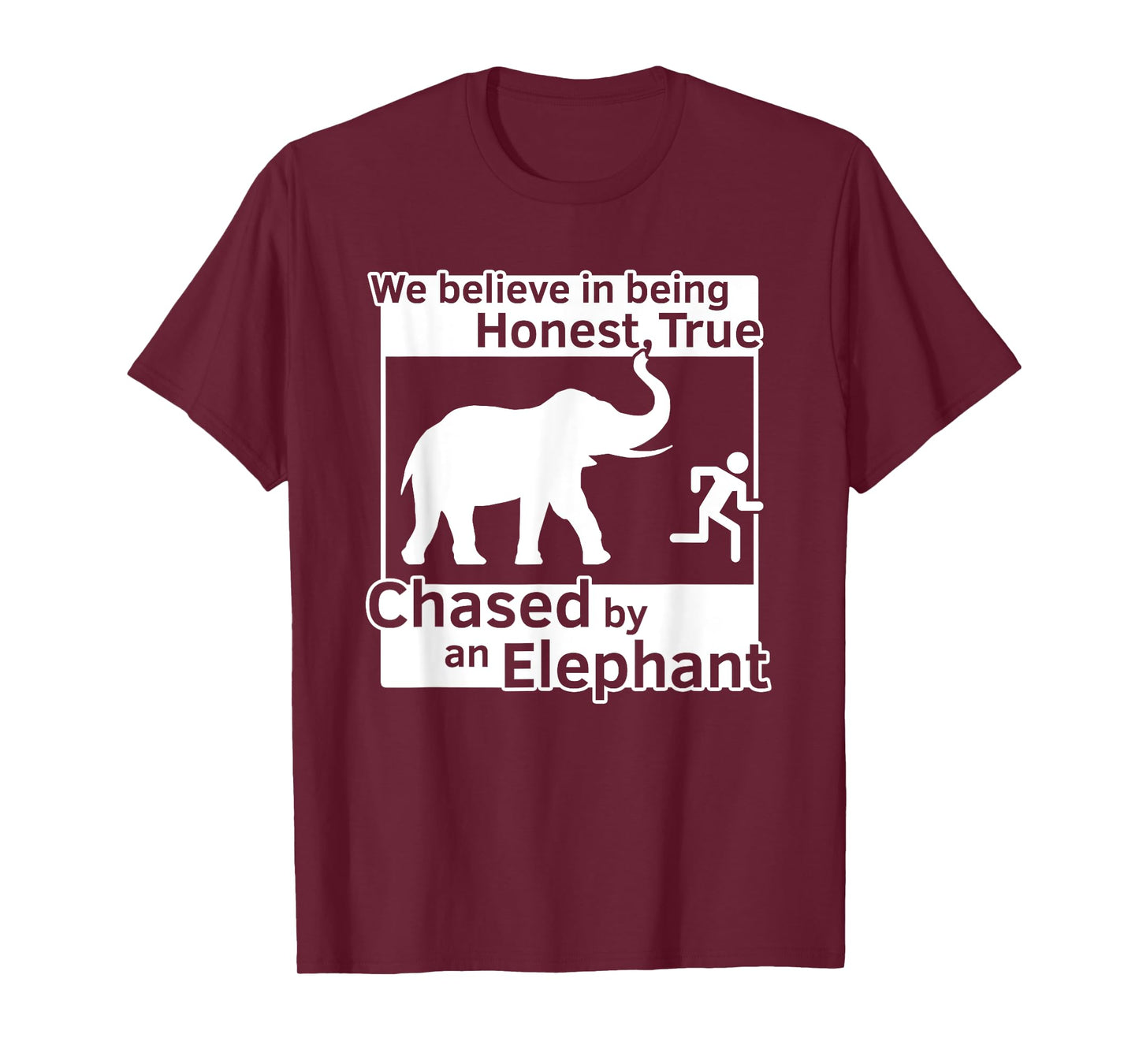 13th Article of Faith Funny LDS Chased By An Elephant T-Shirt