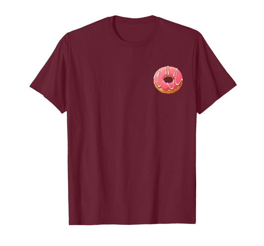 Donut Pocket Shirt Pink Sprinkle Doughnut Lovers Sweet T-Shirt