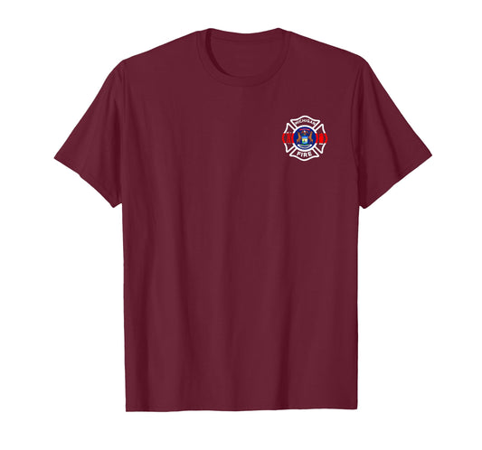 Michigan Fire Department T-Shirt Firefighters Firemen T-Shirt