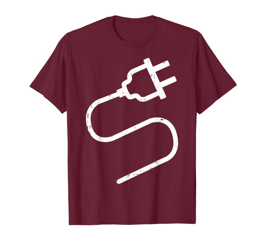 Couple Plug Socket Matching Costume Funny Halloween Gifts T-Shirt