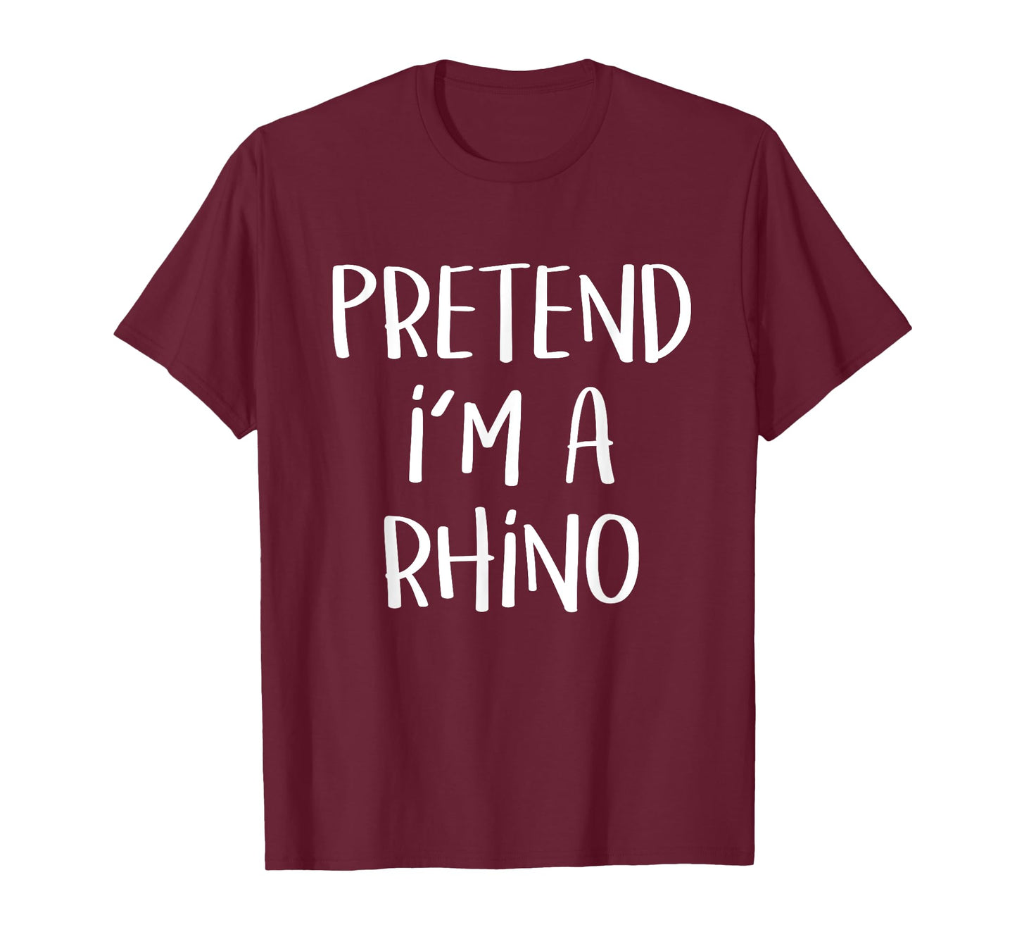 Pretend I'm A Rhino Costume Funny Safari Halloween Party T-Shirt