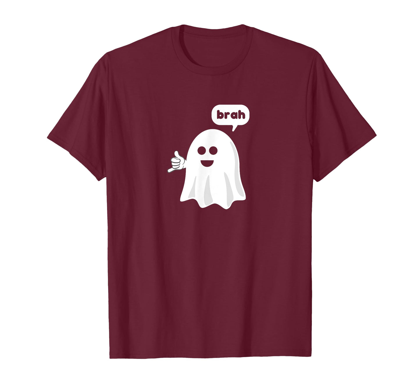 Cute Surfer Ghost Gives Shaka Sign Halloween T Shirt
