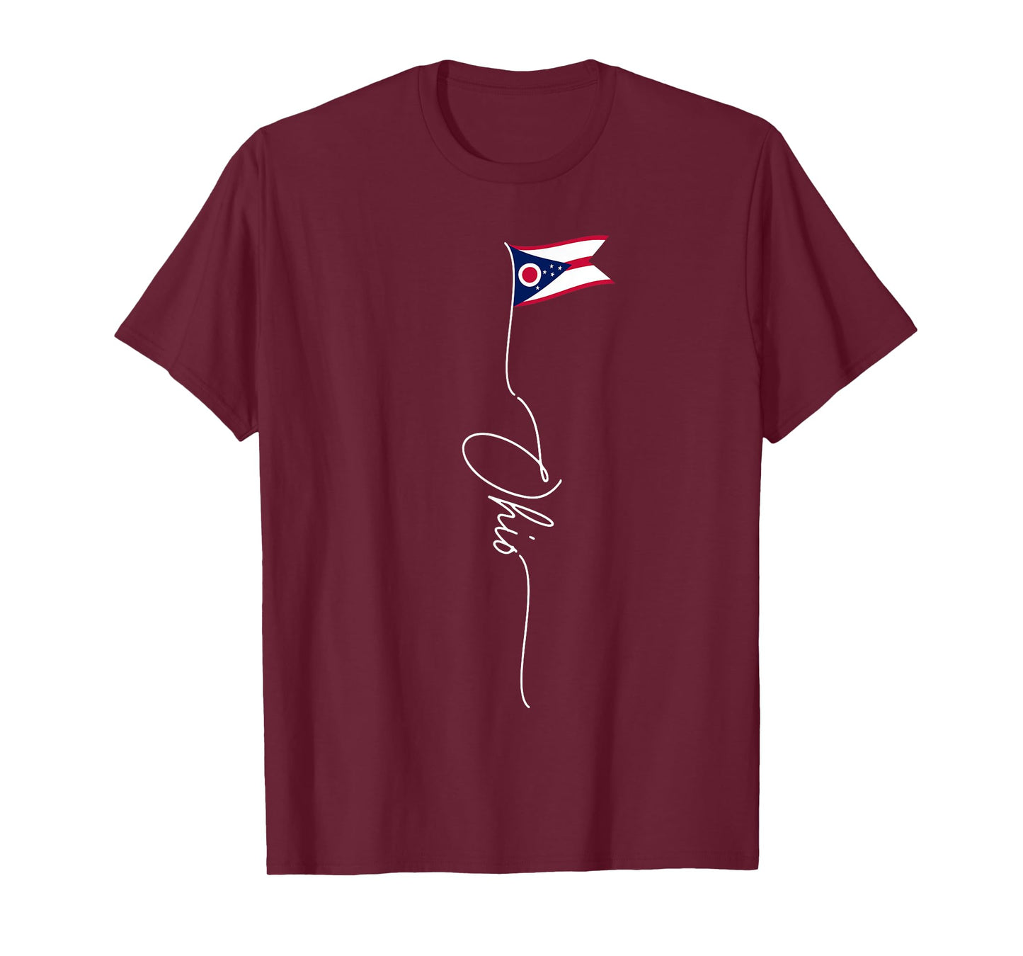 Ohio State Flag, Ohio Patriotic Signature Flag T-Shirt