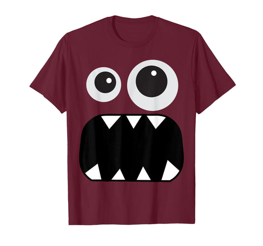Cute Monster Face Men's Women's Costume Halloween T-Shirt