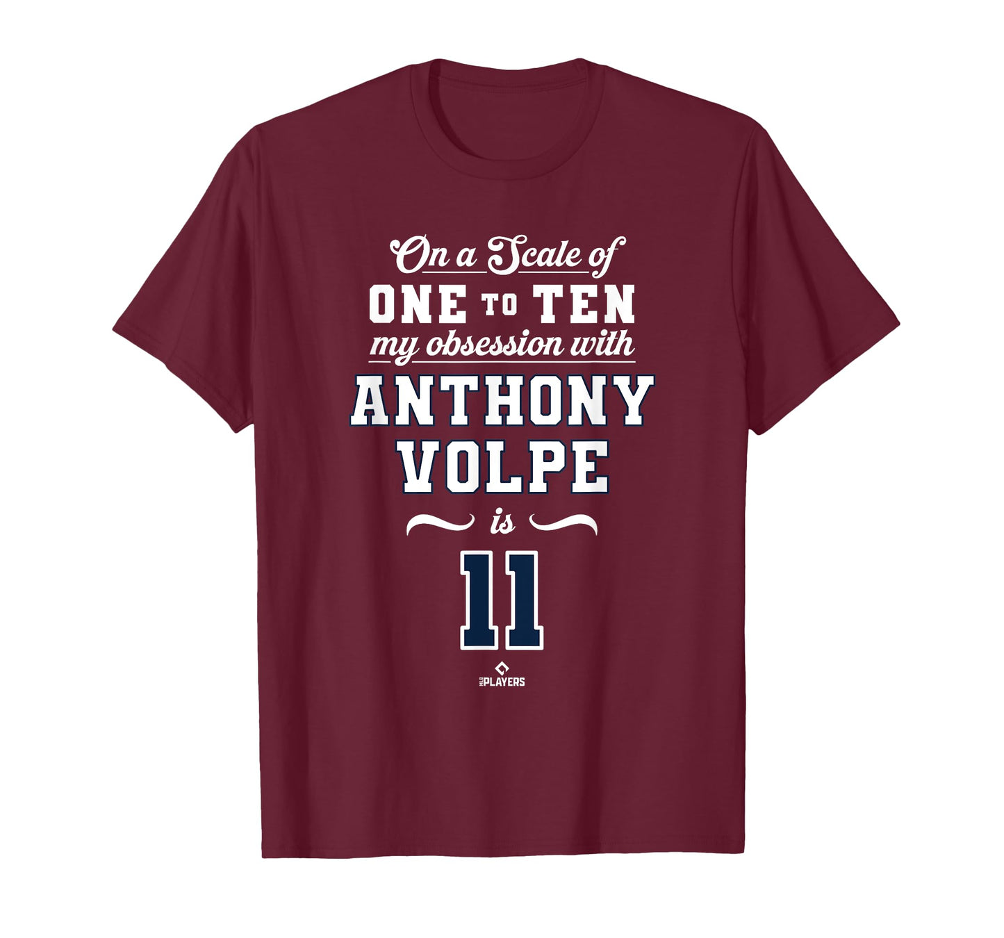 Obsession Anthony Volpe 11 New York MLBPA T-Shirt