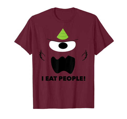 One Eyed One Horned People Eater Simple Minimalist Costume T-Shirt
