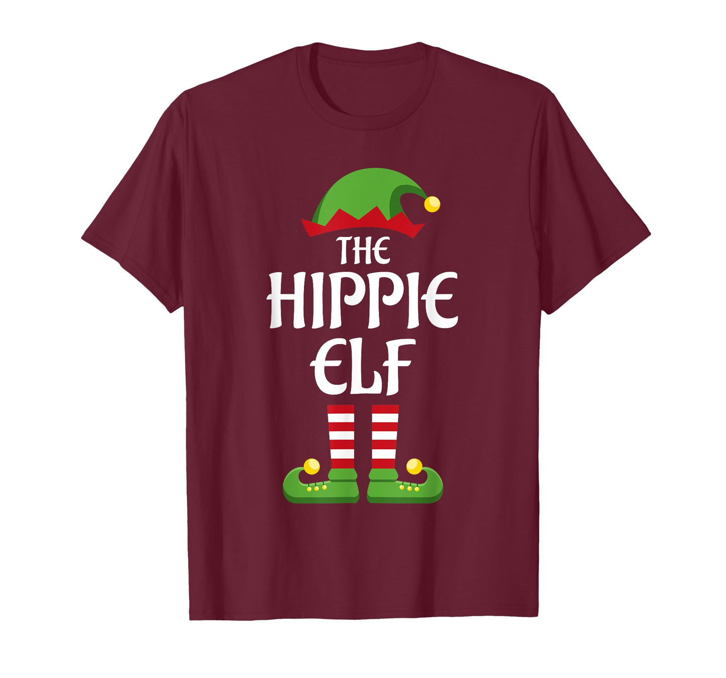 Hippie Elf Family Matching Group Christmas T-Shirt