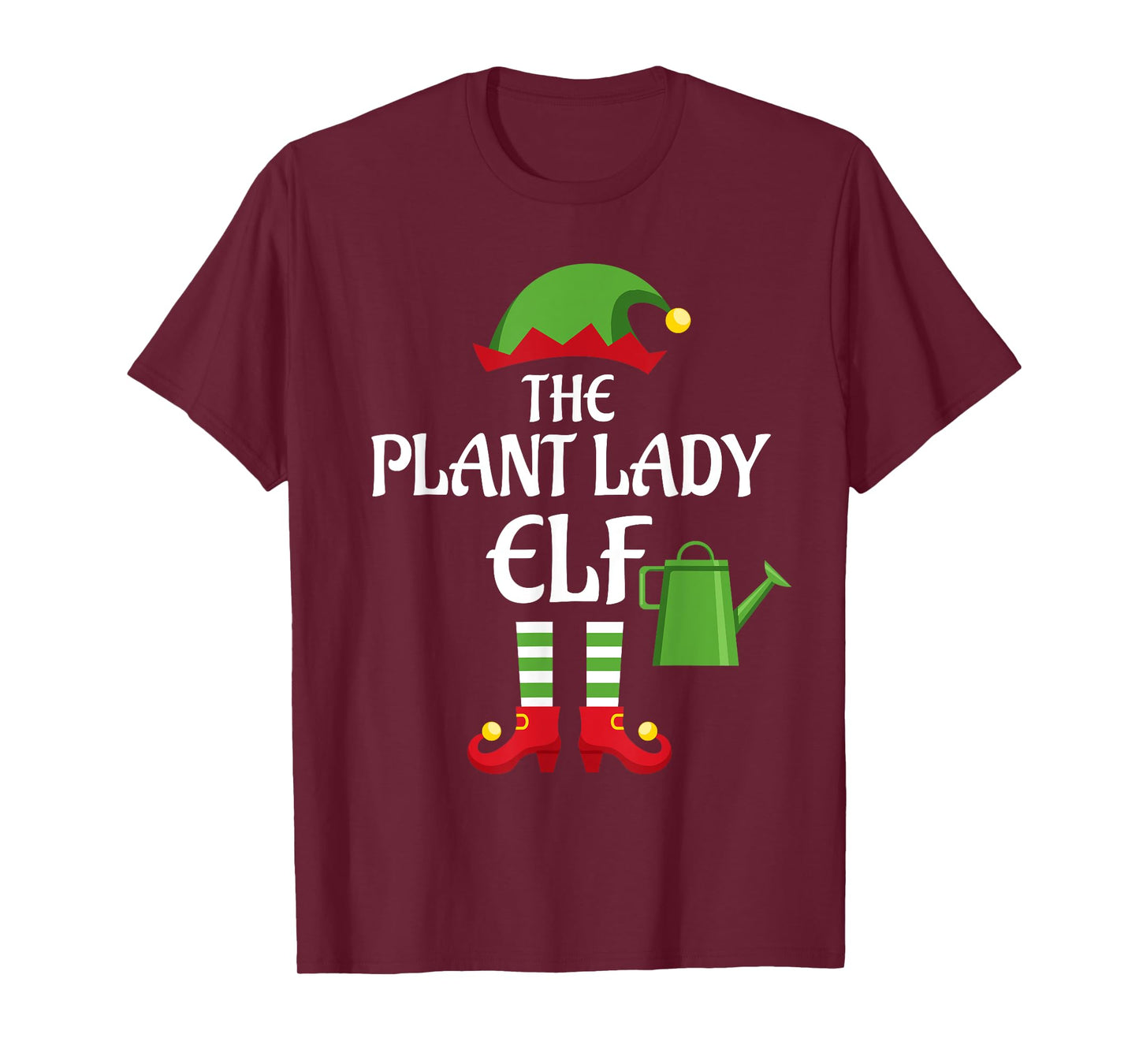 Plant Lady Elf Family Matching Group Christmas T-Shirt