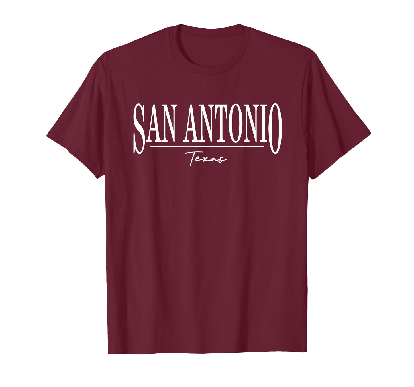 San Antonio Texas Retro Vintage Text Souvenir Mens Womens T-Shirt