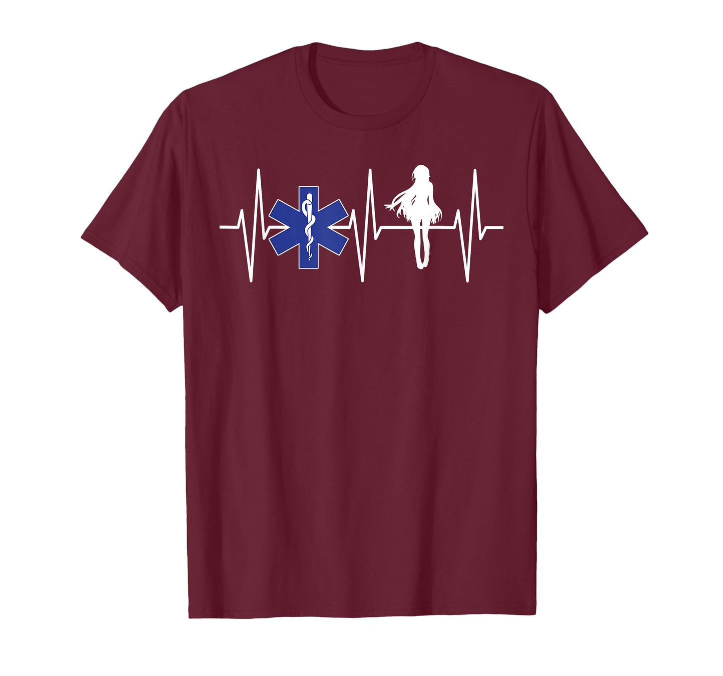 EMS Shirt Anime Lover EMT Paramedic Heartbeat Anime T-Shirt