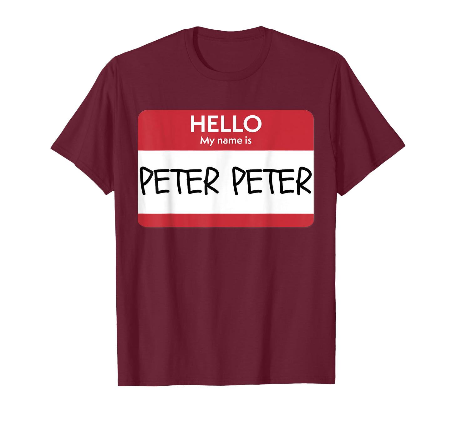 "Hello My Name Is Peter Peter" Funny Halloween T-Shirt