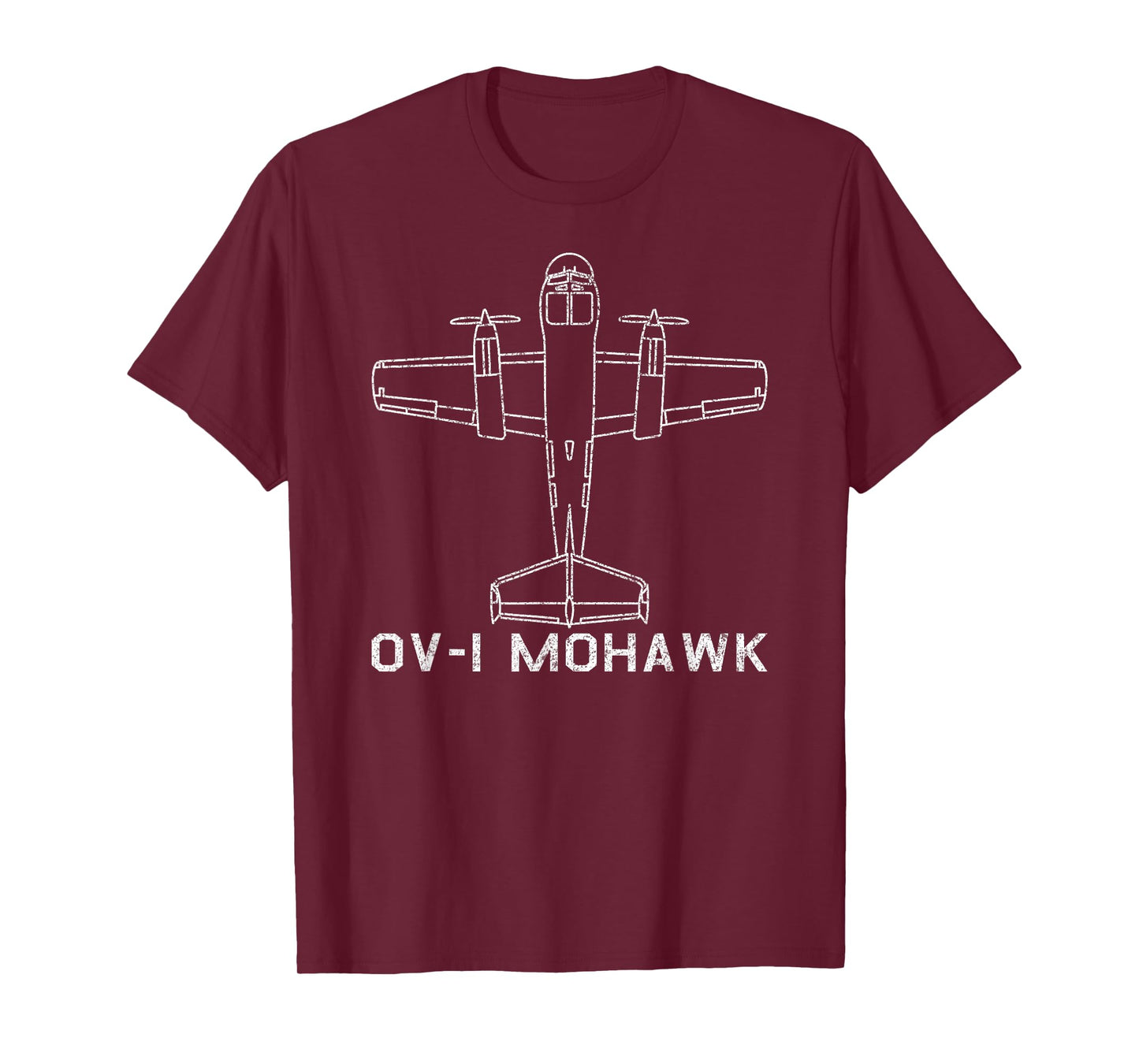OV-1 Mohawk Attack Observation Plane USA Warplane Gift T-Shirt