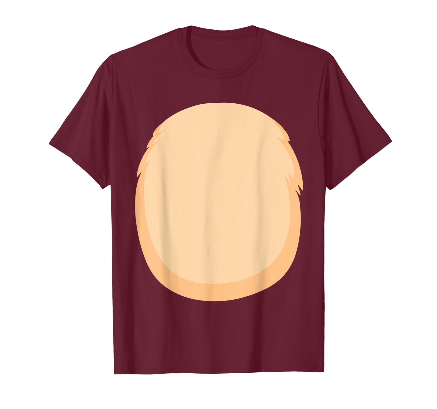 Bear Belly Costume for Halloween Furry Cartoon Stomach Brown T-Shirt