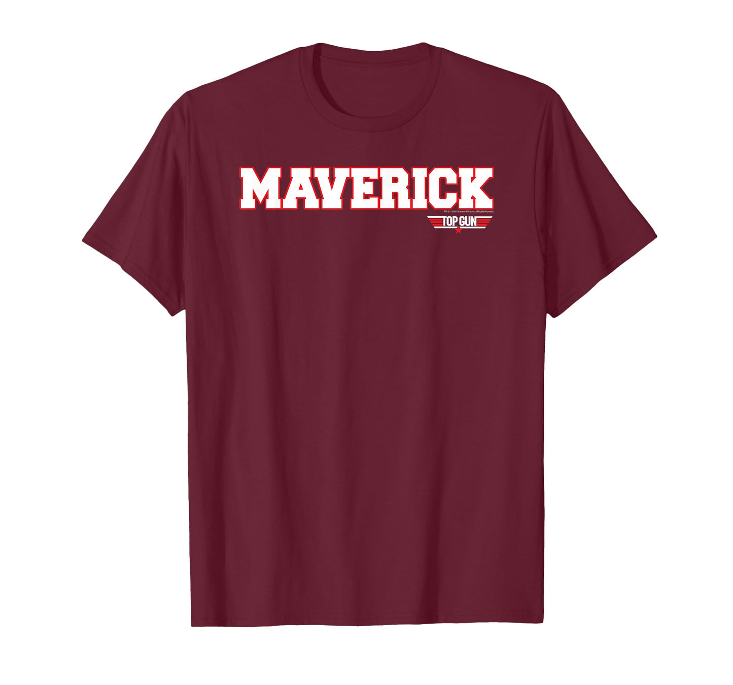 Top Gun Maverick Name with Logo Retro 80's Action Movie T-Shirt