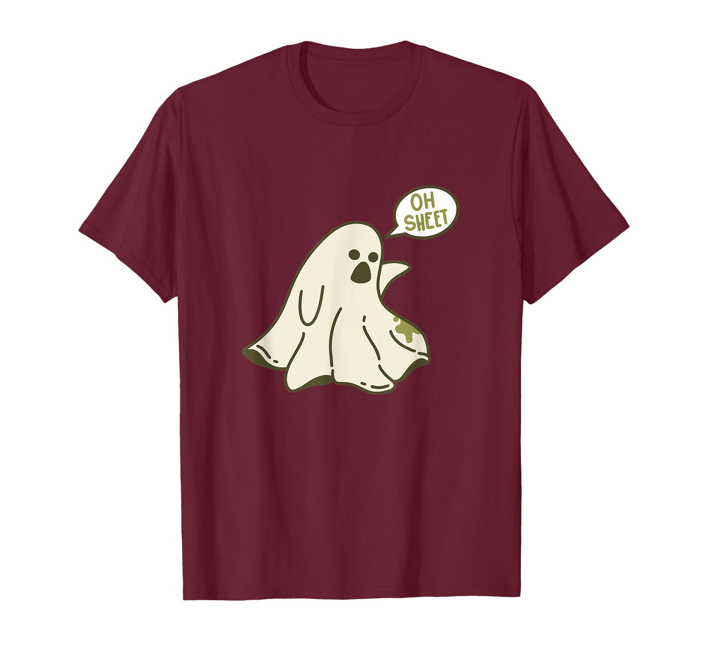 Oh Sheet, Ghost of Halloween Costume Fun T-Shirt