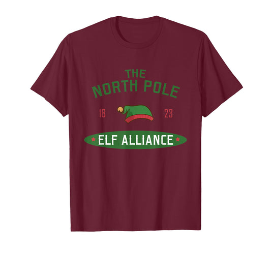 The North Pole Elf Alliance - Santa’s Helper - Elf Christmas T-Shirt