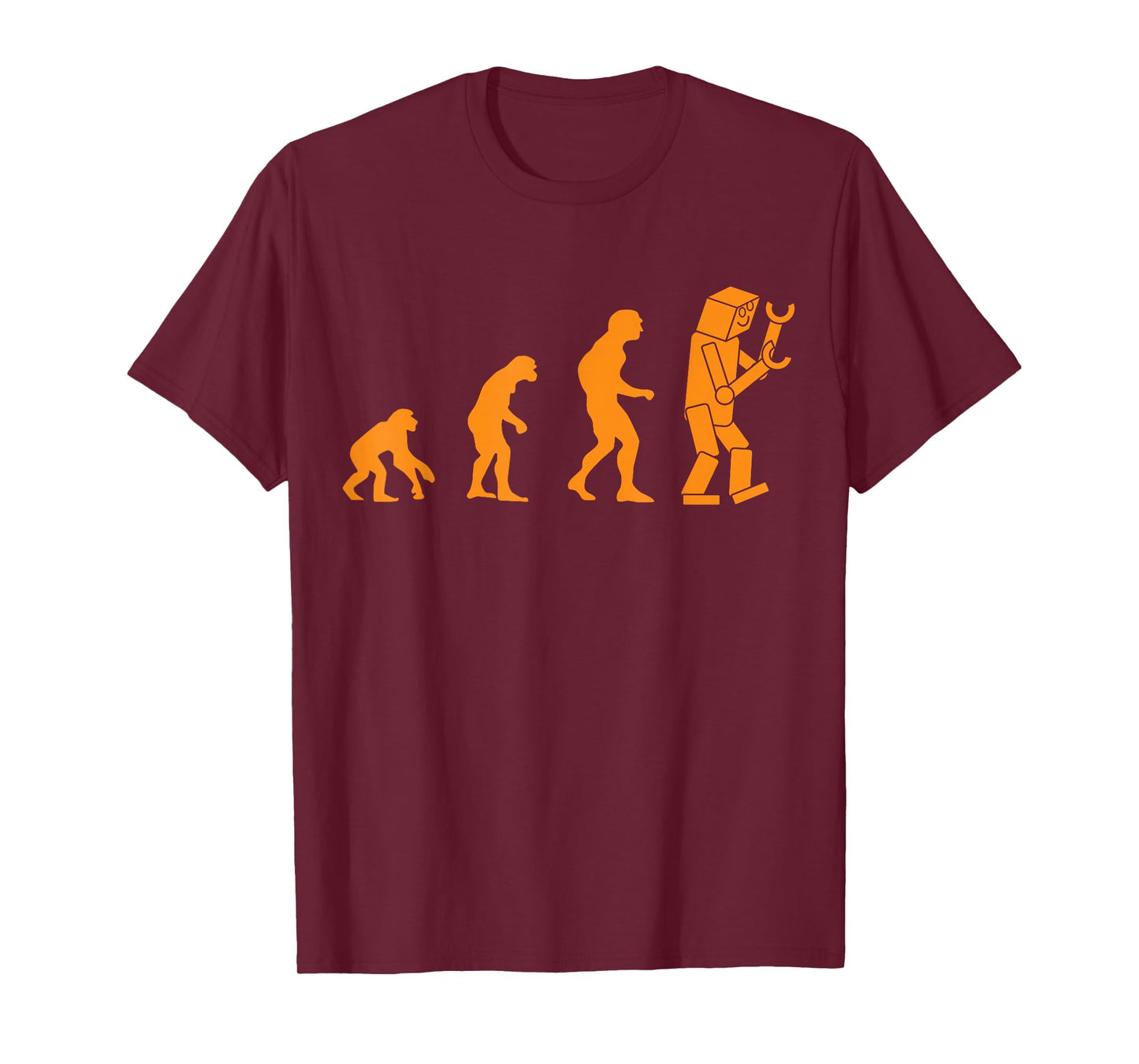 Funny Nerdy Robot Evolution Computer Robotics Geek Gift T-Shirt