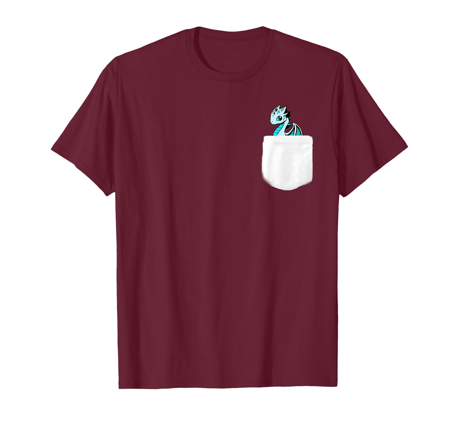 Blue Eyed Baby Dragon T Shirt with Pocket Detail T-Shirt