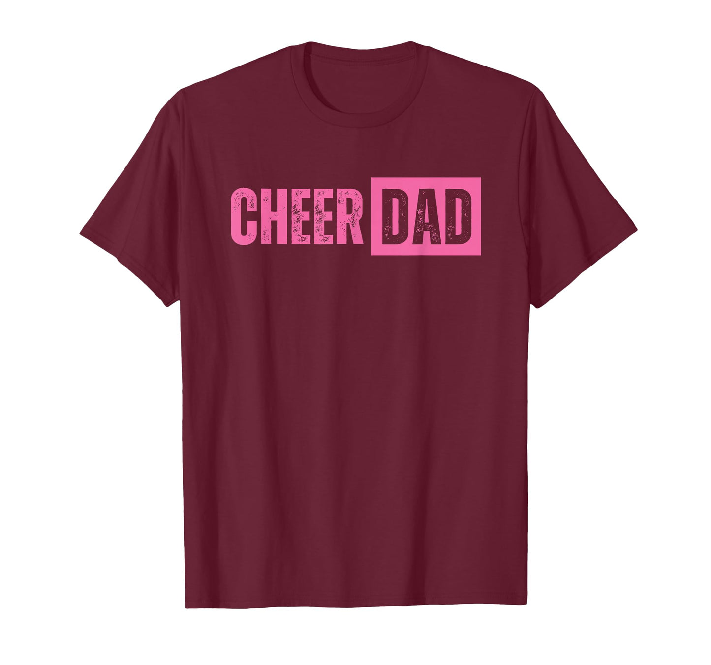 Cheer Dad Pink Cheerleading T-Shirt