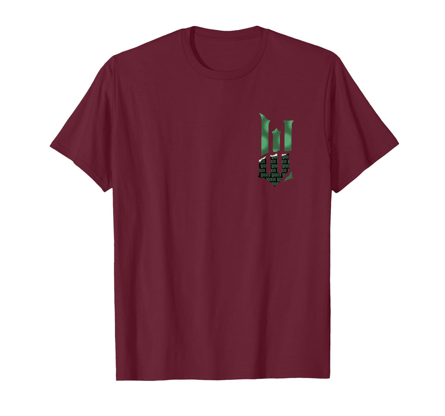 Wicked: for Good Torn Green Logo Front and Back T-Shirt