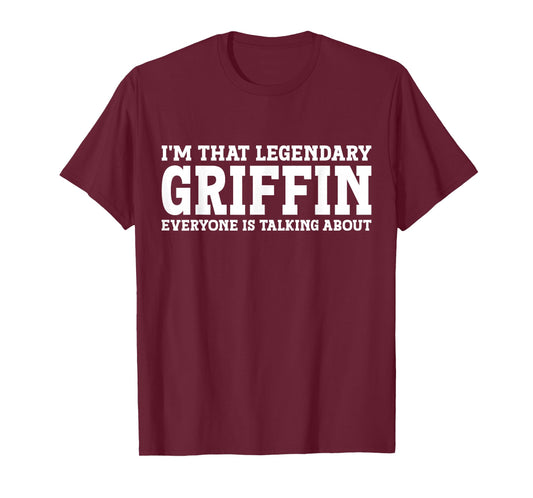 Griffin Surname Funny Team Family Last Name Griffin T-Shirt