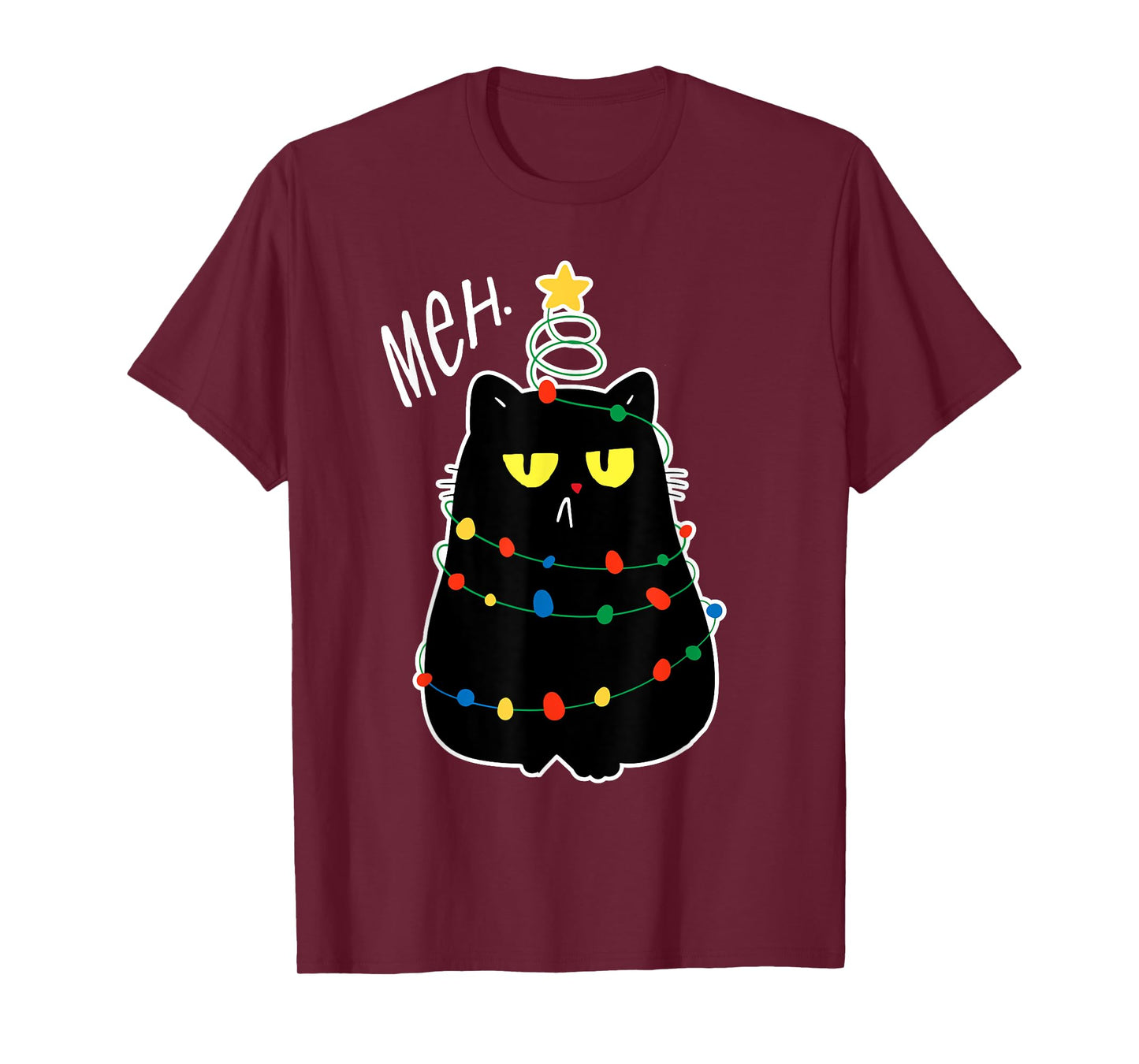 Christmas Meh Cat Kawaii Anime Japanese meow kitty cat lover Men Women Kids T-Shirt