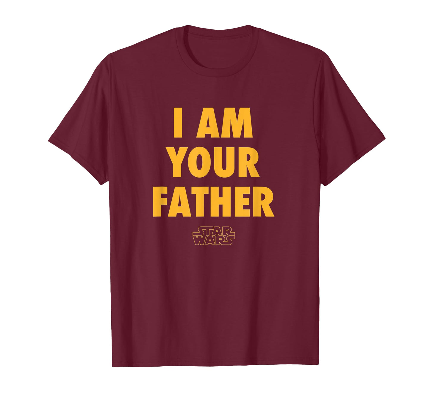Amazon Essentials Disney | Marvel | Star Wars | Princess Men's Father's Day Graphic Short Sleeve T-Shirt, Black, Small