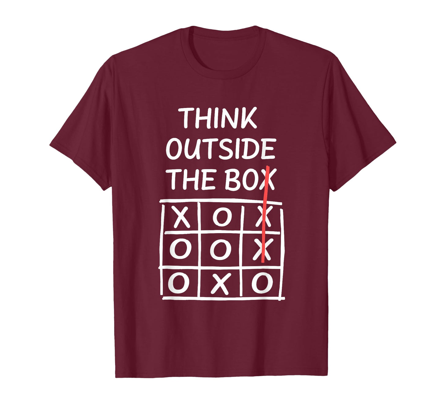 Think Outside the Box - Tik Tak Toe Game T-Shirt