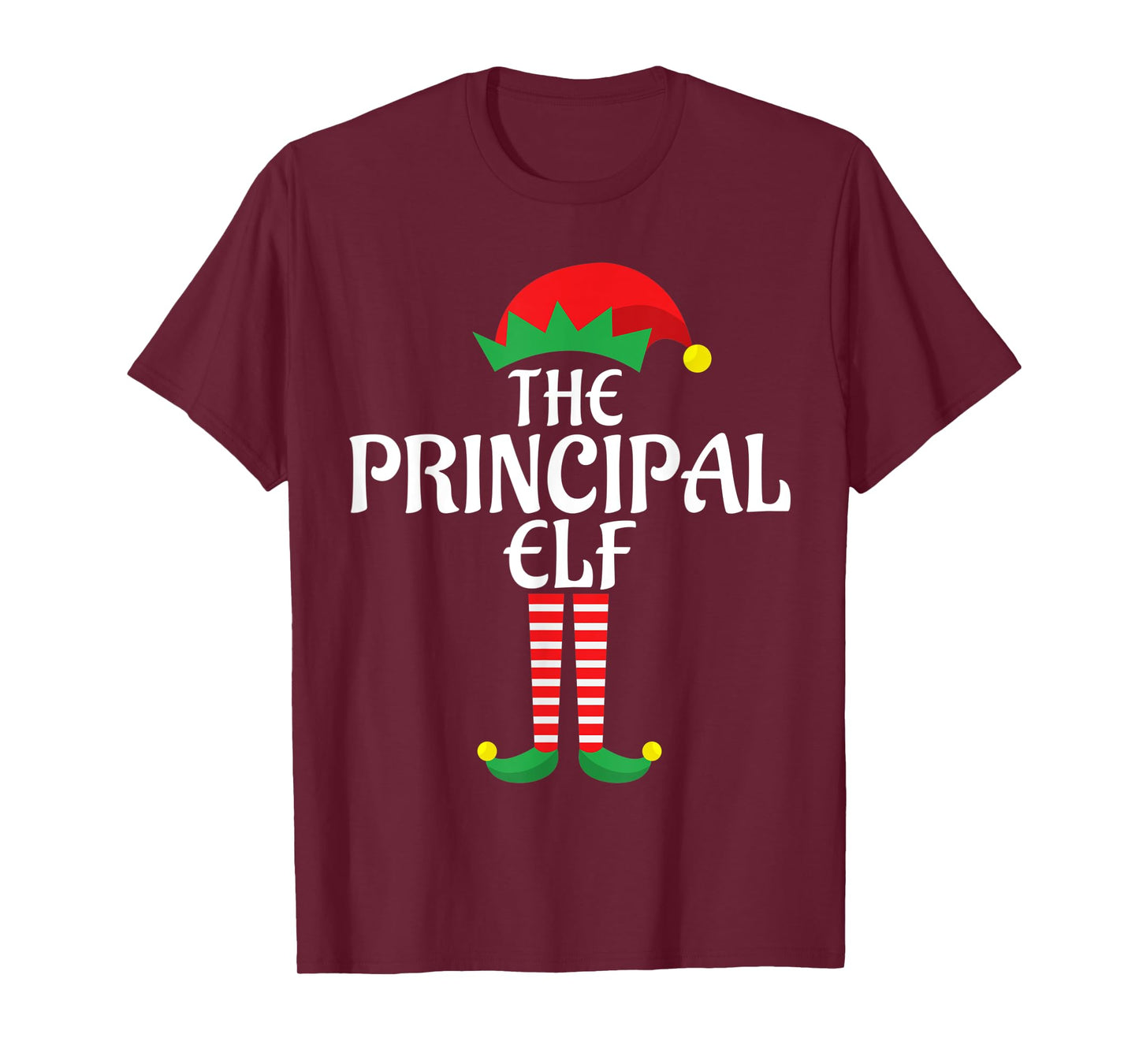 Principal Elf Christmas Theme Holiday Family Group Matching T-Shirt