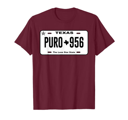 Puro 956 Texas License Plate T-Shirt