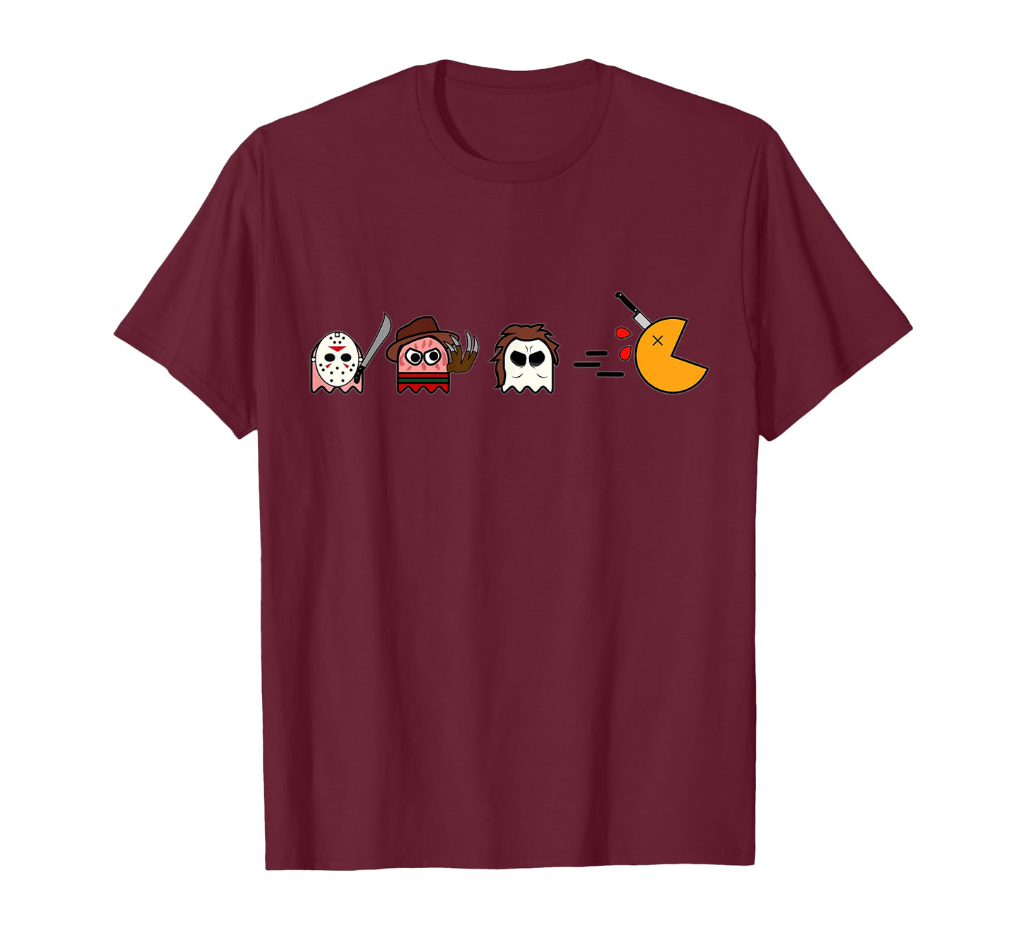 Funny Ghosts Parody Halloween Gamer 80's Horror Movies T-Shirt