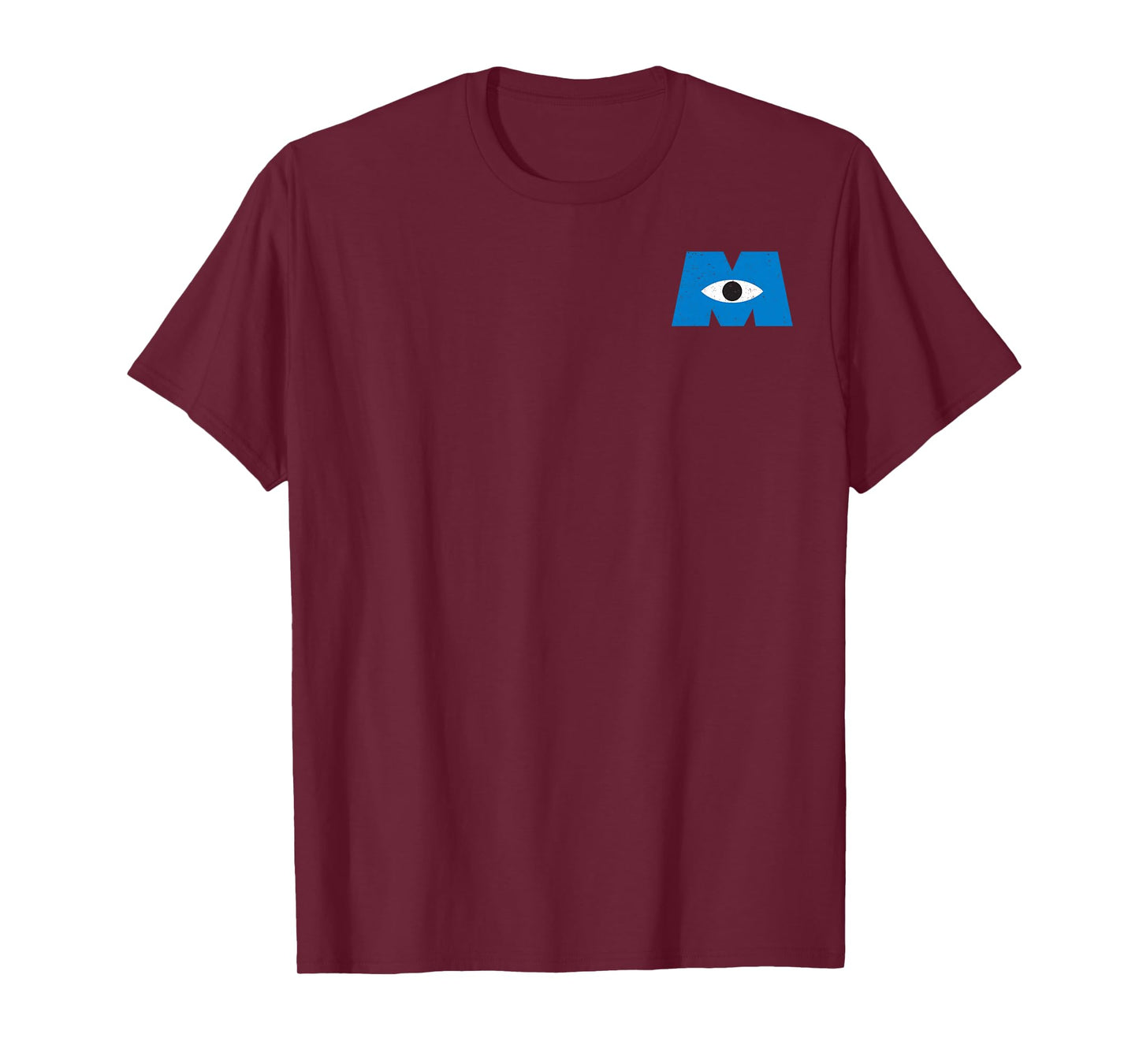 Disney Pixar Monsters, Inc. Classic Iconic Retro Pocket Logo T-Shirt
