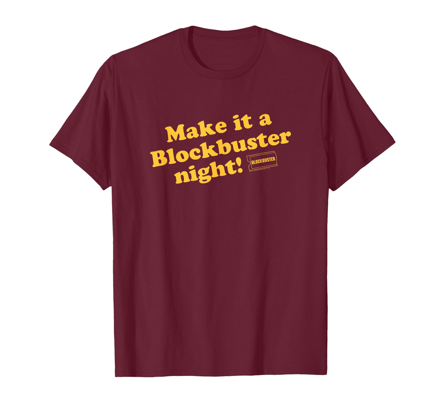 Blockbuster Make it a Blockbuster Night Vintage Video Rental T-Shirt